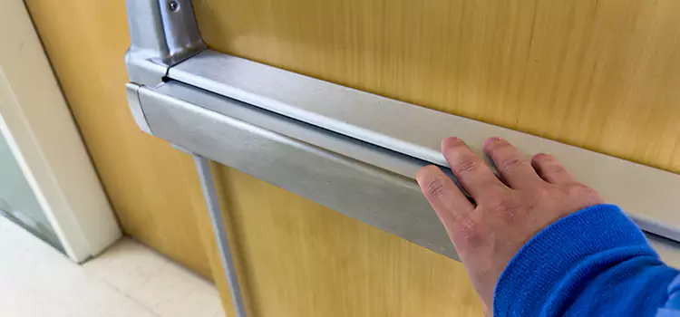Installing a Push Bar on a Door Augusta